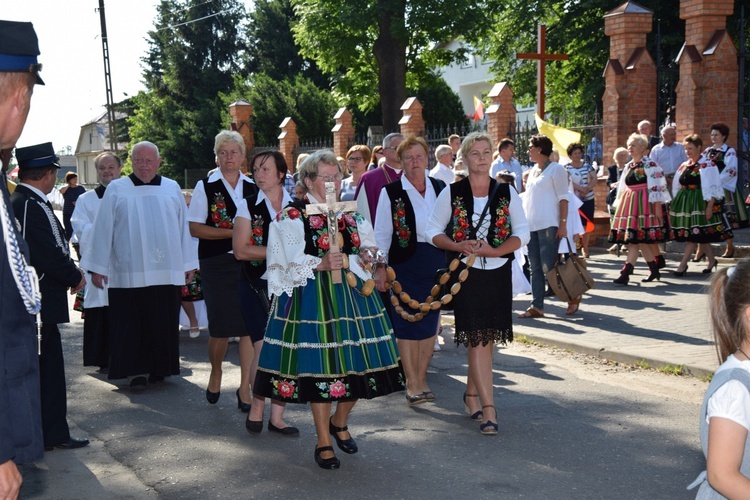 Powitanie ikony MB Częstochowskiej w Kompinie