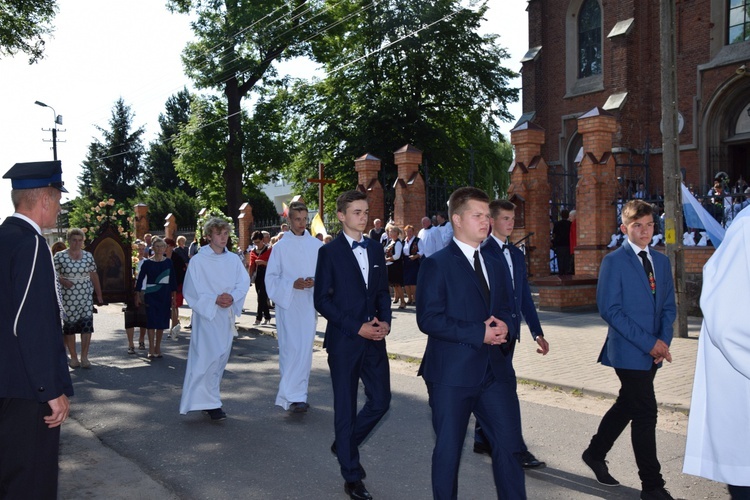 Powitanie ikony MB Częstochowskiej w Kompinie