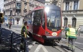 Tramwaj próbował skręcić w Jagiellońską