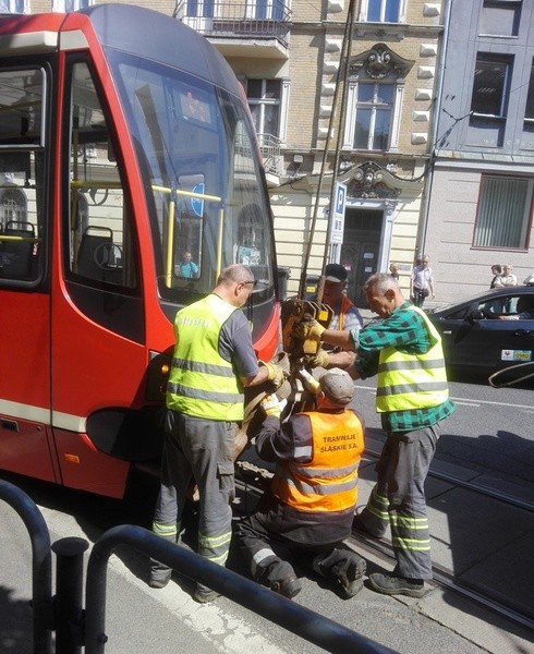 Tramwaj próbował skręcić w Jagiellońską