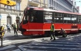 Tramwaj próbował skręcić w Jagiellońską