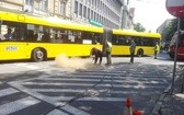 Tramwaj próbował skręcić w Jagiellońską