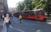 Tramwaj próbował skręcić w Jagiellońską