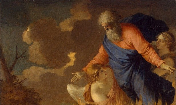 Kiedy Mojżesz, siedząc plecami do skał, zauważył ten ogień, chciał podejść, ale usłyszał głos Boga