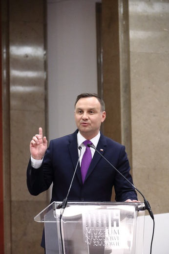 Andrzej Duda na wystawie "#dziedzictwo"