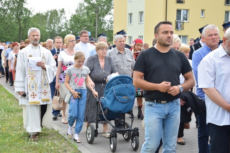 Powitanie ikony MB Częstochowskiej w parafii MB Nieustającej Pomocy w Łowiczu