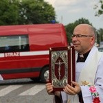 Powitanie ikony MB Częstochowskiej w katedrze łowickiej