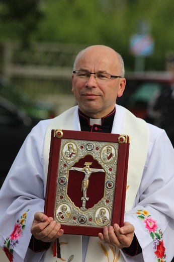 Powitanie ikony MB Częstochowskiej w katedrze łowickiej