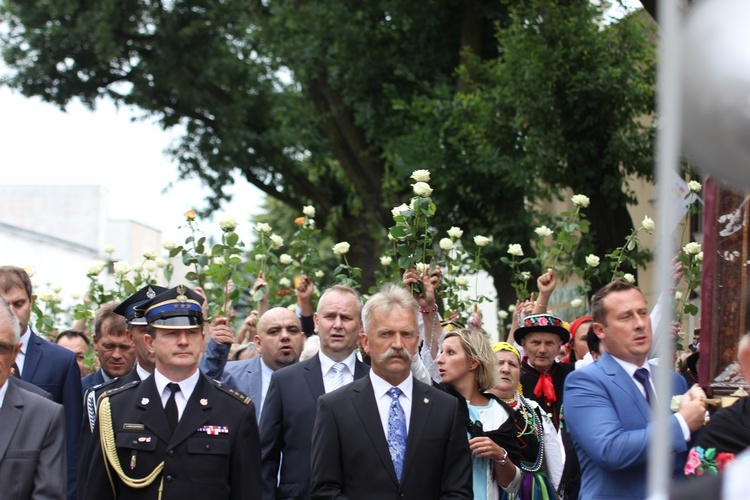 Powitanie ikony MB Częstochowskiej w katedrze łowickiej