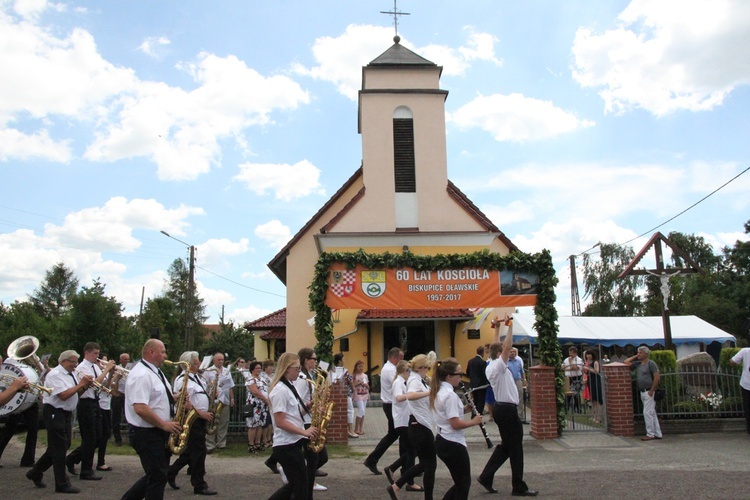 60. urodziny kościoła w Biskupicach Oławskich