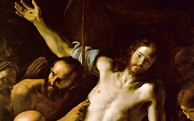 Mattia PretiNiedowiarstwo  św. Tomasza olej na płótnie 1656–1660Kunsthistorisches Museum,Wiedeń