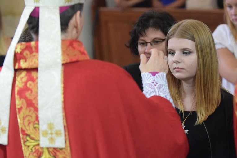 Bierzmowanie w strzegomskiej bazylice