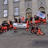 Protest ratowników medycznych w Katowicach