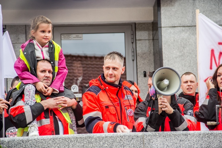 Protest ratowników medycznych