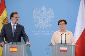 Szydło po spotkaniu z premierem Hiszpanii: Priorytetem bezpieczeństwo w południowym i wschodnim sąsiedztwie UE