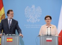 Szydło po spotkaniu z premierem Hiszpanii: Priorytetem bezpieczeństwo w południowym i wschodnim sąsiedztwie UE
