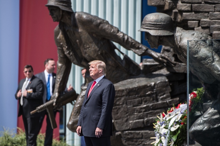 Donald Trump w Warszawie