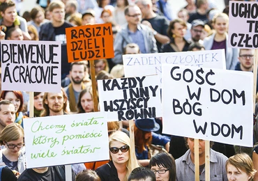 Czy rzeczywiście Polacy są ksenofobami, jak twierdzi lewica? Na zdjęciu demonstracja w Krakowie z 2015 r.