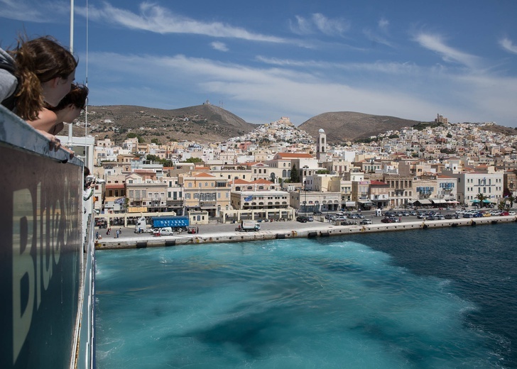 Siros - wyspa po grecku...