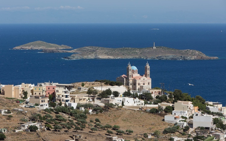 Siros - wyspa po grecku...