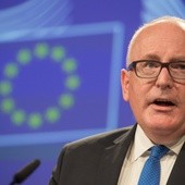 Timmermans ostro o sytuacji w Polsce