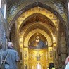 Chrystus Pantokrator – mozaika w apsydzie świątyni.