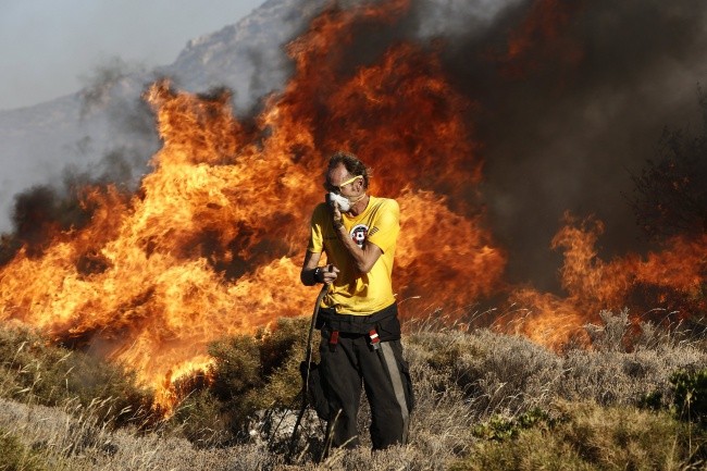 Groźne pożary w Grecji