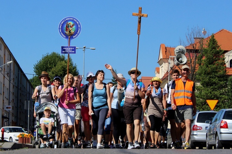 Wspólnota V w drodze na Jasną Górę - Myślenice