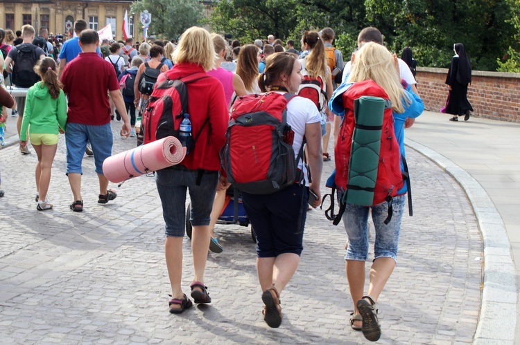 Wyjście Pieszej Pielgrzymki Krakowskiej z Wawelu na Jasną Górę