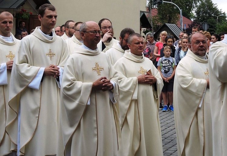 26. Piesza Pielgrzymka Bielsko-Żywiecka na Jasną Górę - Msza św. w Hałcnowie