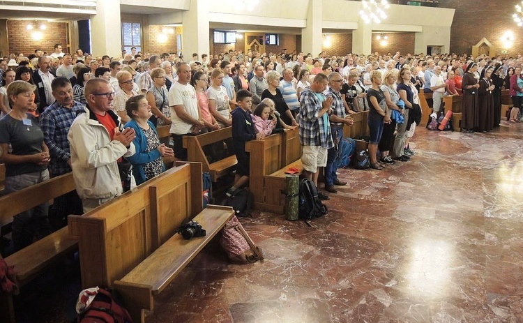 34. Oświęcimska Pielgrzymka na Jasną Górę - Msza św. u św. Maksymiliana