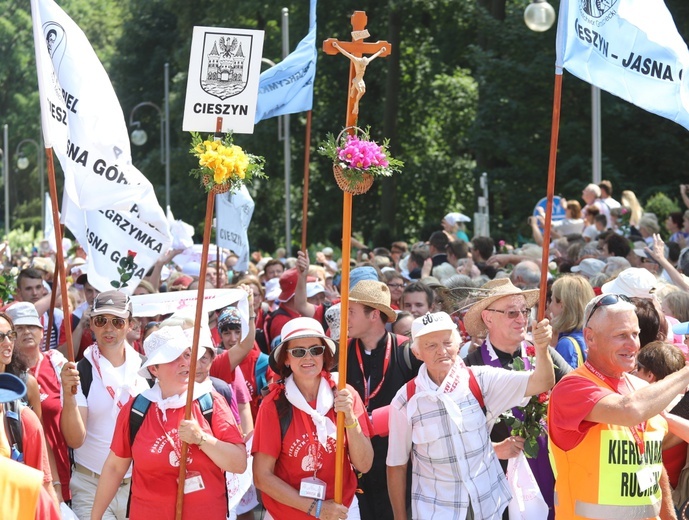 Powitanie 26. Cieszyńskiej Pielgrzymki na Jasnej Górze - 2017