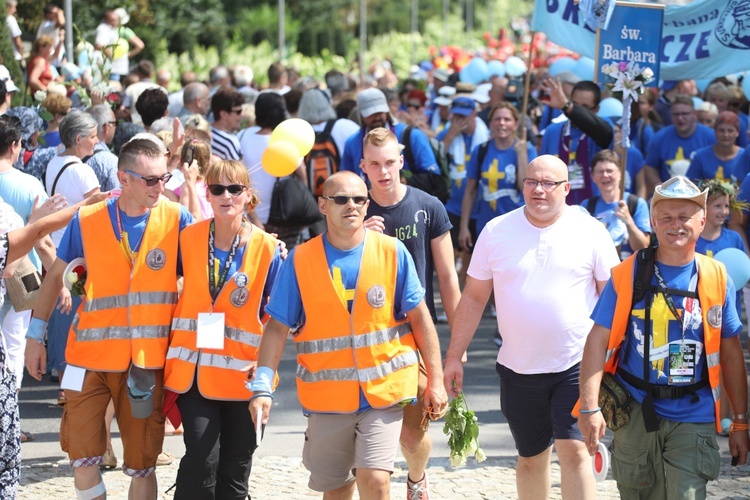 Powitanie 34. Pielgrzymki Oświęcimskiej na Jasnej Górze - 2017