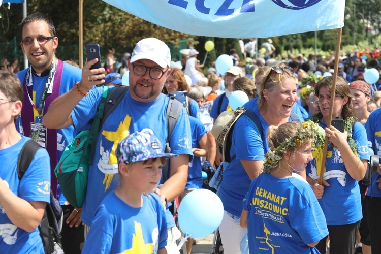 Powitanie 34. Pielgrzymki Oświęcimskiej na Jasnej Górze - 2017