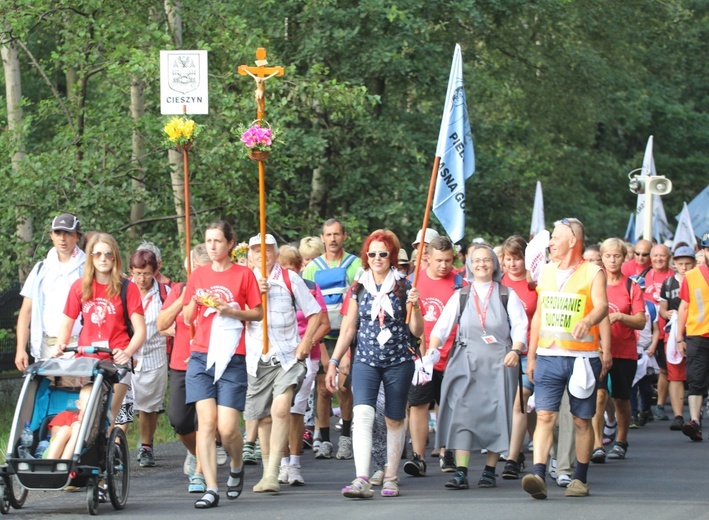 26. Cieszyńska Pielgrzymka na Jasną Górę - na trasie