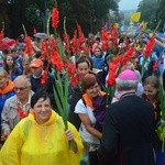 Wejście pielgrzymów na Jasną Górę