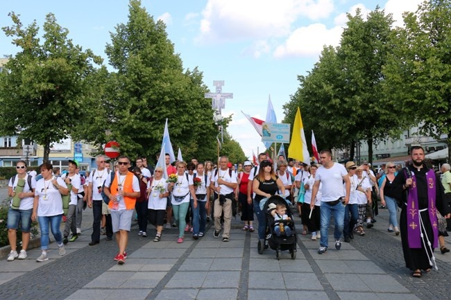 Pielgrzymka diecezji radomskiej - kolumny: opoczyńska, skarżyska i starachowicka