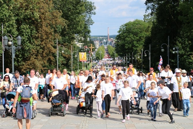 Pielgrzymka diecezji radomskiej - kolumny radomskie