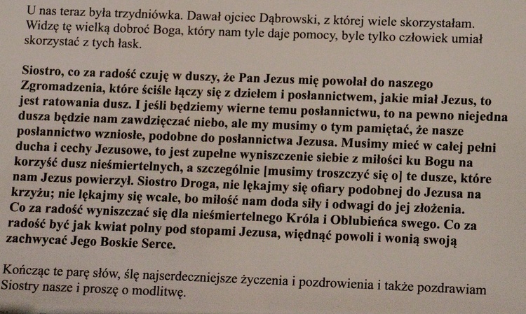 10. Noc Cracovia Sacra - wystawa listów św. s. Faustyny