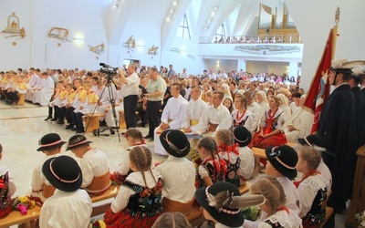 Uroczystość wmurowania kamienia węgielnego i poświęcenia kościoła w Woli Piskulinej