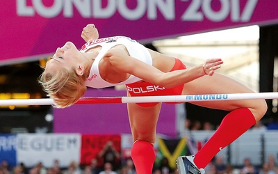 Zawody w skoku wzwyż podczas lekkoatletycznych mistrzostw świata. Na zdjęciu nasza brązowa medalistka Kamila Lićwinko.
12.08.2017. Londyn, Wielka Brytania