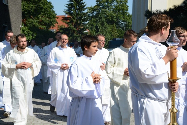 Pielgrzymkowa Eucharystia u św. Wawrzyńca