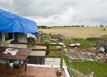 Nawałnica uszkodziła wiele domów w różnych rejonach Polski