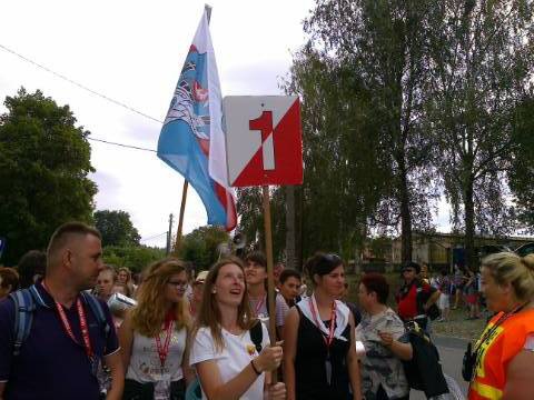 Wejście pielgrzymów na Jasną Górę