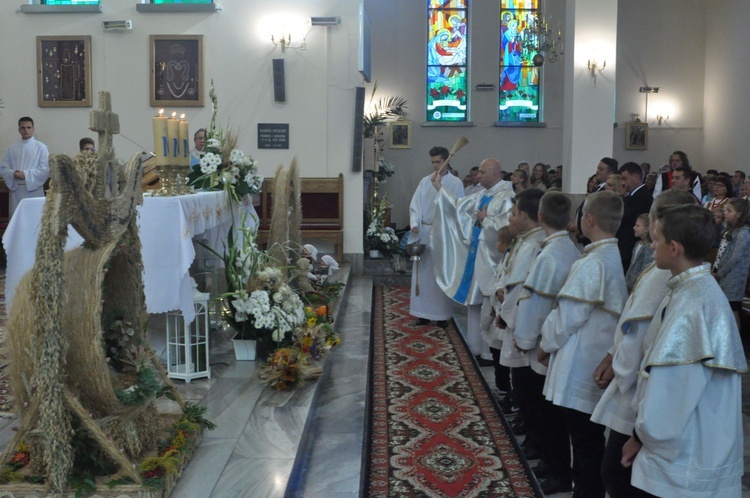 Dożynki parafialne w Łąkcie