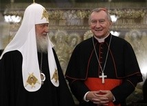 Patriarcha Cyryl I i kardynał Pietro Parolin