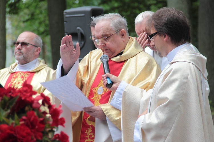 Błogosławieństwo groty Matki Bożej z Lourdes w Bińczu