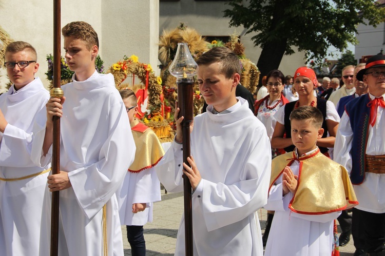 Dożynki wojewódzkie w Bobowej