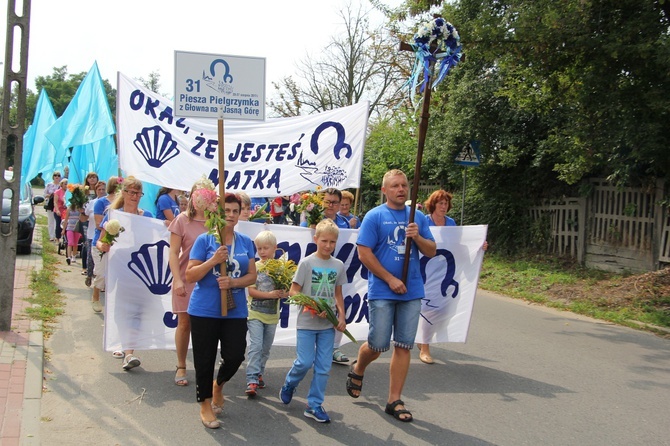 Powrót pielgrzymów do Głowna