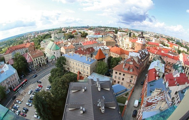 Panorama Lublina z Wieży Trynitarskiej.